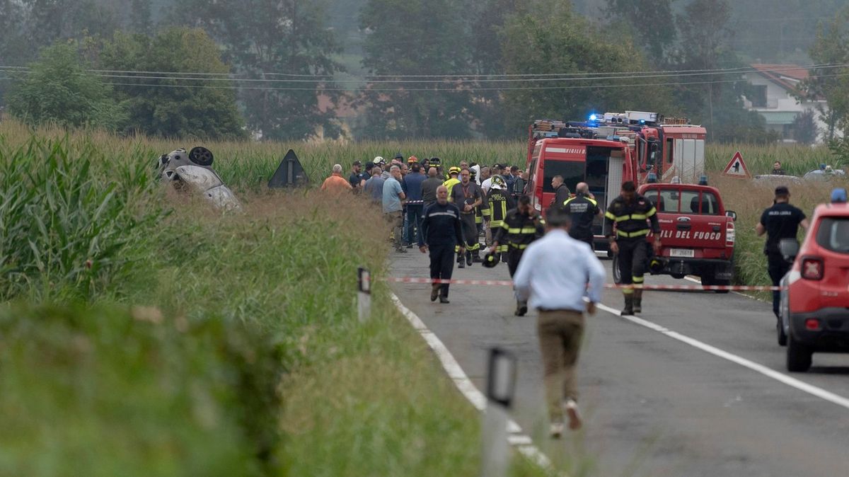 Pětiletá dívka zemřela po havárii italského vojenského letounu